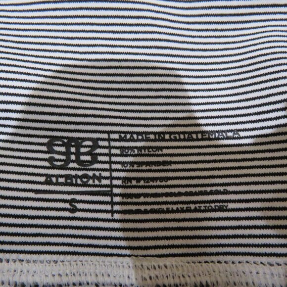 ALBION Petal Pant Leggings in Midnight White Stripe Athleisure Workout Casual - Picture 10 of 10